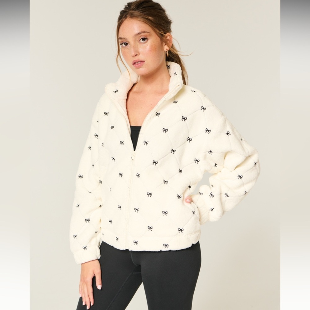 Gilly Hicks Sherpa Zip-Up Sweatshirt